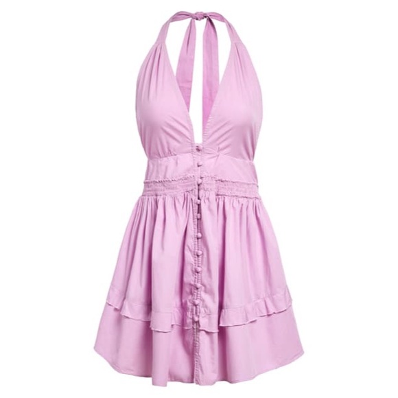 Sail Away Tunic Mini Dress Lilac 